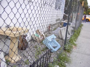 Sink graveyard in NYC