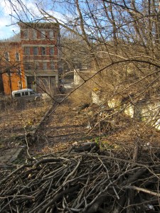 St. Joe St., east of Loth St, looking toward Vine St.