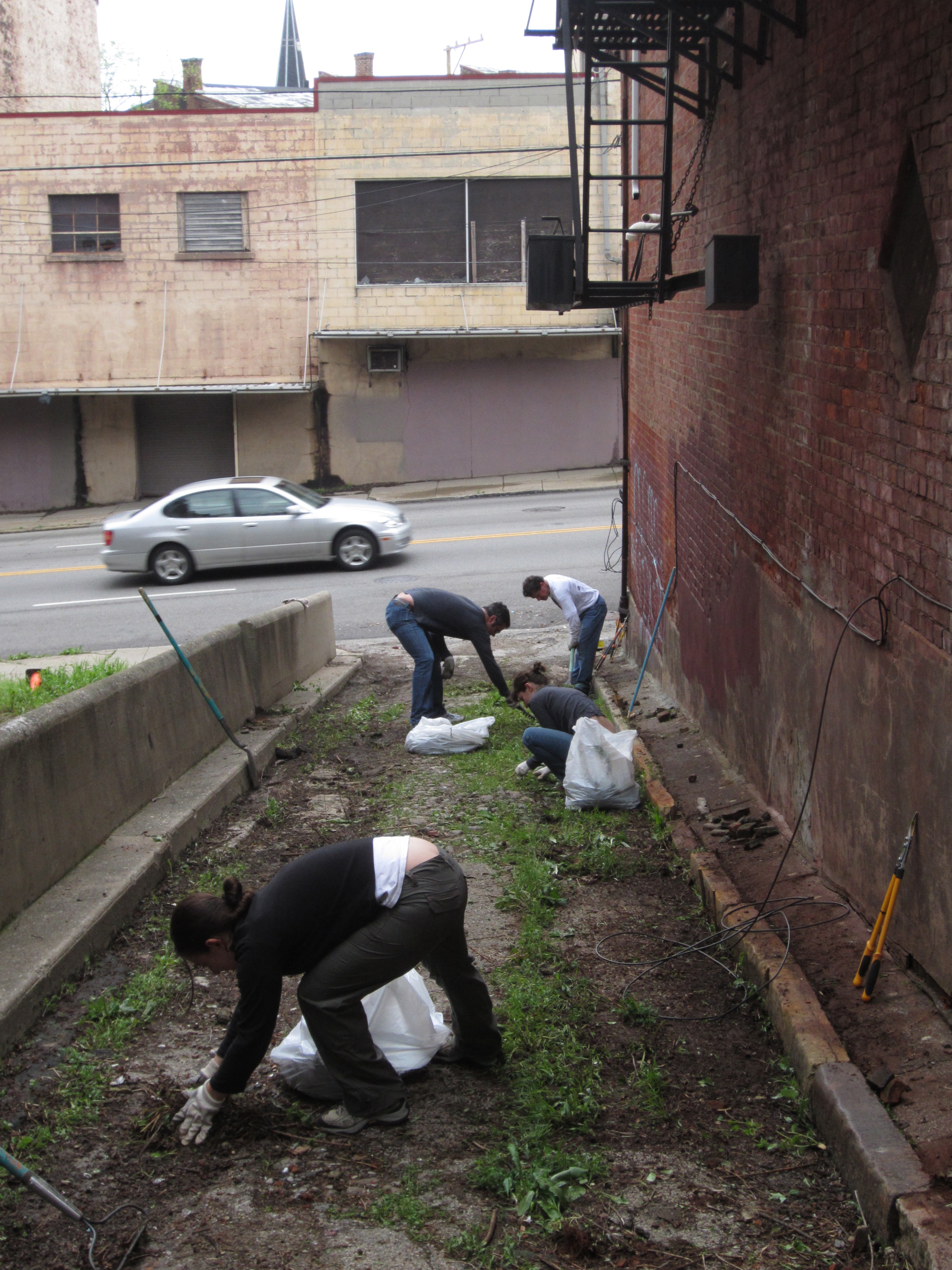 Cleanup at Peete Alley in 2012